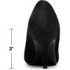 image:imageDREAM PAIRS Tiffany Womens Classic Elegant Versatile Low Stiletto Heel Dress Platform Pumps ShoesBlackNubuck