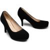 image:imageDREAM PAIRS Tiffany Womens Classic Elegant Versatile Low Stiletto Heel Dress Platform Pumps ShoesBlackNubuck