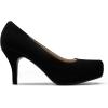 image:imageDREAM PAIRS Tiffany Womens Classic Elegant Versatile Low Stiletto Heel Dress Platform Pumps ShoesBlackNubuck