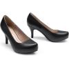 image:imageDREAM PAIRS Tiffany Womens Classic Elegant Versatile Low Stiletto Heel Dress Platform Pumps ShoesBlackpu