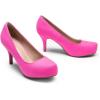 image:imageDREAM PAIRS Tiffany Womens Classic Elegant Versatile Low Stiletto Heel Dress Platform Pumps ShoesFuchsiaSuede