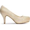 image:imageDREAM PAIRS Tiffany Womens Classic Elegant Versatile Low Stiletto Heel Dress Platform Pumps ShoesGold