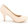 image:imageDREAM PAIRS Tiffany Womens Classic Elegant Versatile Low Stiletto Heel Dress Platform Pumps ShoesNudeNubuck