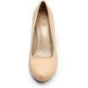 image:imageDREAM PAIRS Tiffany Womens Classic Elegant Versatile Low Stiletto Heel Dress Platform Pumps ShoesNudeSuede