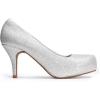 image:imageDREAM PAIRS Tiffany Womens Classic Elegant Versatile Low Stiletto Heel Dress Platform Pumps ShoesSilver