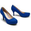image:imageDREAM PAIRS Tiffany Womens Classic Elegant Versatile Low Stiletto Heel Dress Platform Pumps ShoesTiffannyroyalblue
