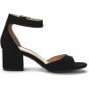 image:imageDREAM PAIRS Women Chunky Block Heels Open Toe Ankle Strap Buckle Comfortable Heeled Sandals Wedding Party Dress ShoesBlack Suede