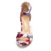 image:imageDREAM PAIRS Women Chunky Block Heels Open Toe Ankle Strap Buckle Comfortable Heeled Sandals Wedding Party Dress ShoesFloral