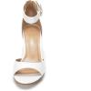 image:imageDREAM PAIRS Women Chunky Block Heels Open Toe Ankle Strap Buckle Comfortable Heeled Sandals Wedding Party Dress ShoesNude Polyurethane