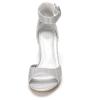 image:imageDREAM PAIRS Women Chunky Block Heels Open Toe Ankle Strap Buckle Comfortable Heeled Sandals Wedding Party Dress ShoesSilver Glitter