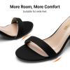 image:imageDREAM PAIRS Womens Chunk Low Heel Pump SandalsBlackSuede