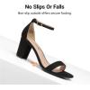 image:imageDREAM PAIRS Womens Chunk Low Heel Pump SandalsBlackSuede