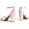 image:imageDREAM PAIRS Womens Chunk Low Heel Pump SandalsChampagne