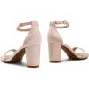 image:imageDREAM PAIRS Womens Chunk Low Heel Pump SandalsChampagnesatin