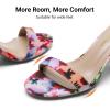 image:imageDREAM PAIRS Womens Chunk Low Heel Pump SandalsFloral