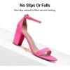 image:imageDREAM PAIRS Womens Chunk Low Heel Pump SandalsFuchsiasuede