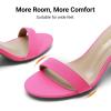 image:imageDREAM PAIRS Womens Chunk Low Heel Pump SandalsFuchsiasuede