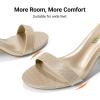 image:imageDREAM PAIRS Womens Chunk Low Heel Pump SandalsGoldGlitter