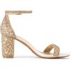 image:imageDREAM PAIRS Womens Chunk Low Heel Pump SandalsGoldRhinestone