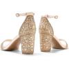 image:imageDREAM PAIRS Womens Chunk Low Heel Pump SandalsGoldRhinestone