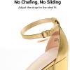 image:imageDREAM PAIRS Womens Chunk Low Heel Pump SandalsGoldmetallic