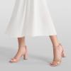 image:imageDREAM PAIRS Womens Chunk Low Heel Pump SandalsNudeClear
