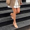 image:imageDREAM PAIRS Womens Chunk Low Heel Pump SandalsNudeNubuck