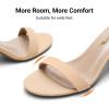 image:imageDREAM PAIRS Womens Chunk Low Heel Pump SandalsNudeNubuck