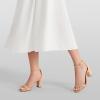 image:imageDREAM PAIRS Womens Chunk Low Heel Pump SandalsNudeSuede