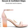 image:imageDREAM PAIRS Womens Chunk Low Heel Pump SandalsPink