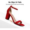 image:imageDREAM PAIRS Womens Chunk Low Heel Pump SandalsRed1