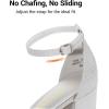 image:imageDREAM PAIRS Womens Chunk Low Heel Pump SandalsSilverGlitter
