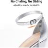 image:imageDREAM PAIRS Womens Chunk Low Heel Pump SandalsSilvermetallic