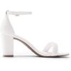 image:imageDREAM PAIRS Womens Chunk Low Heel Pump SandalsWhitePearl
