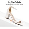 image:imageDREAM PAIRS Womens Chunk Low Heel Pump SandalsWhitePu