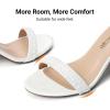 image:imageDREAM PAIRS Womens Chunk Low Heel Pump SandalsWhitepearl