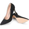 image:imageDREAM PAIRS Womens Closed Toe High Heels Dress Pointed Toe Wedding Pump ShoesBlackSuede