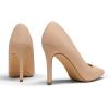 image:imageDREAM PAIRS Womens Closed Toe High Heels Dress Pointed Toe Wedding Pump ShoesNudeNubuck