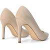 image:imageDREAM PAIRS Womens Closed Toe High Heels Dress Pointed Toe Wedding Pump ShoesNudeSuede