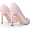 image:imageDREAM PAIRS Womens Closed Toe High Heels Dress Pointed Toe Wedding Pump ShoesPinkSuede