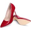 image:imageDREAM PAIRS Womens Closed Toe High Heels Dress Pointed Toe Wedding Pump ShoesRed