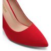 image:imageDREAM PAIRS Womens Closed Toe High Heels Dress Pointed Toe Wedding Pump ShoesRedSuede