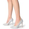 image:imageDREAM PAIRS Womens Closed Toe High Heels Dress Pointed Toe Wedding Pump ShoesSilverGlitter