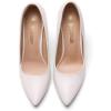image:imageDREAM PAIRS Womens Closed Toe High Heels Dress Pointed Toe Wedding Pump ShoesWhitePu