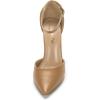 image:imageDREAM PAIRS Womens Coco High Heels Chunky Block Pumps Pointed Closed Toe Ankle Strap Dress ShoesNudePu