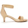 image:imageDREAM PAIRS Womens Fiona Fashion Stilettos Open Toe Pump Heeled SandalsNude Nubuck