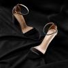 image:imageDREAM PAIRS Womens HiChunk High Heel Pump SandalsBlackSuede