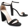 image:imageDREAM PAIRS Womens HiChunk High Heel Pump SandalsBlackSuede