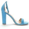 image:imageDREAM PAIRS Womens HiChunk High Heel Pump SandalsBlueSuede