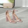 image:imageDREAM PAIRS Womens HiChunk High Heel Pump SandalsChampagnePearl